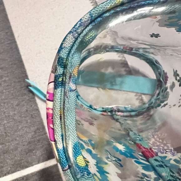 Vera Bradley Disney The Little Mermaid Floral Clear Bag with Blue Accents - Picture 4 of 6